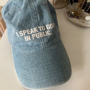 God is Dope Baseball Hat - I Speak to God in Public